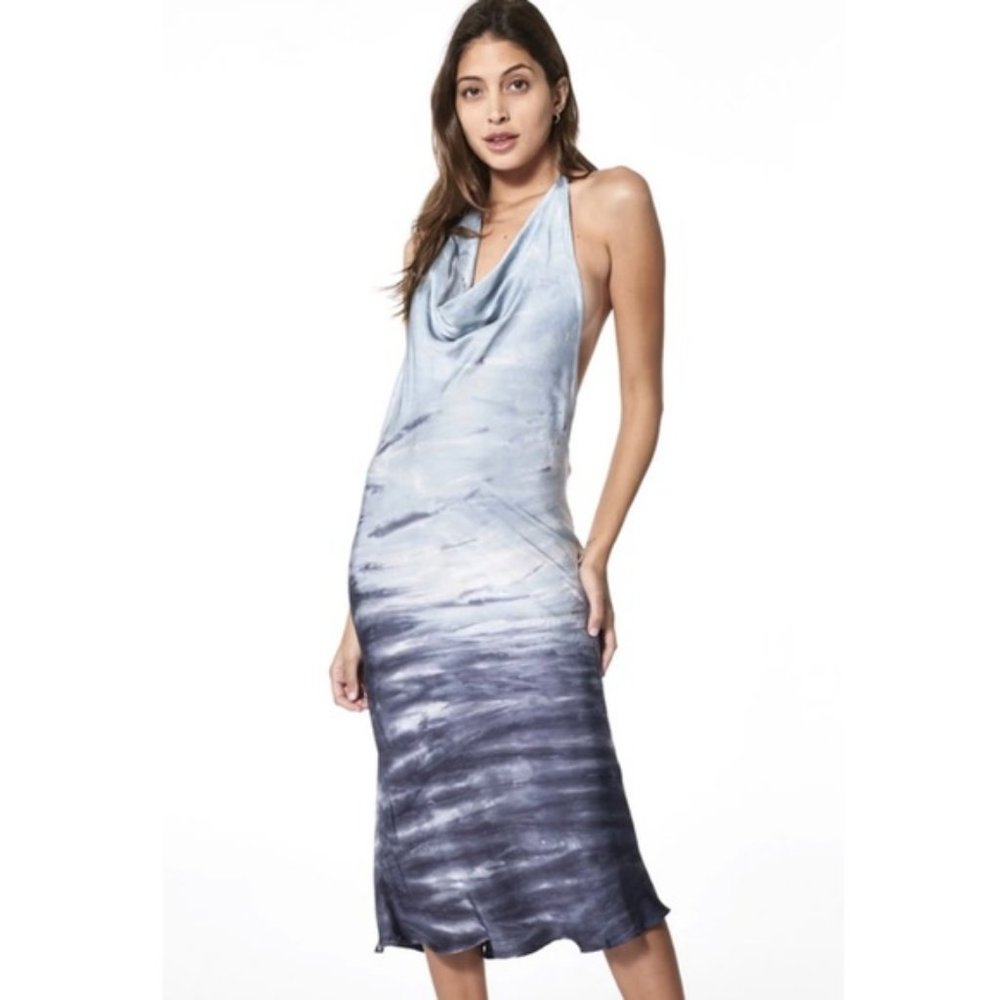 YOUNG FABULOUS & BROKE Ombré Halter Slip Dress S